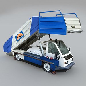3D Airport vehicle Albert Stair Pass Truck model