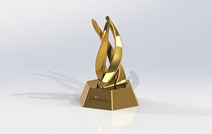 3D trophy ascend model