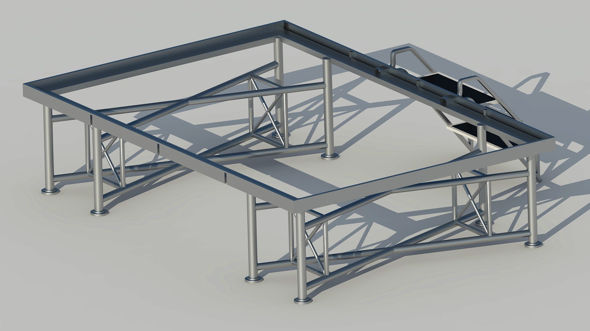 Transtage Portable Stage 3D Model - TurboSquid 2564311
