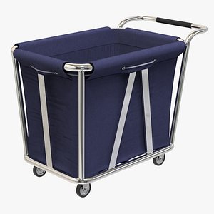 Washable Linen Laundry Trolley with Handle model