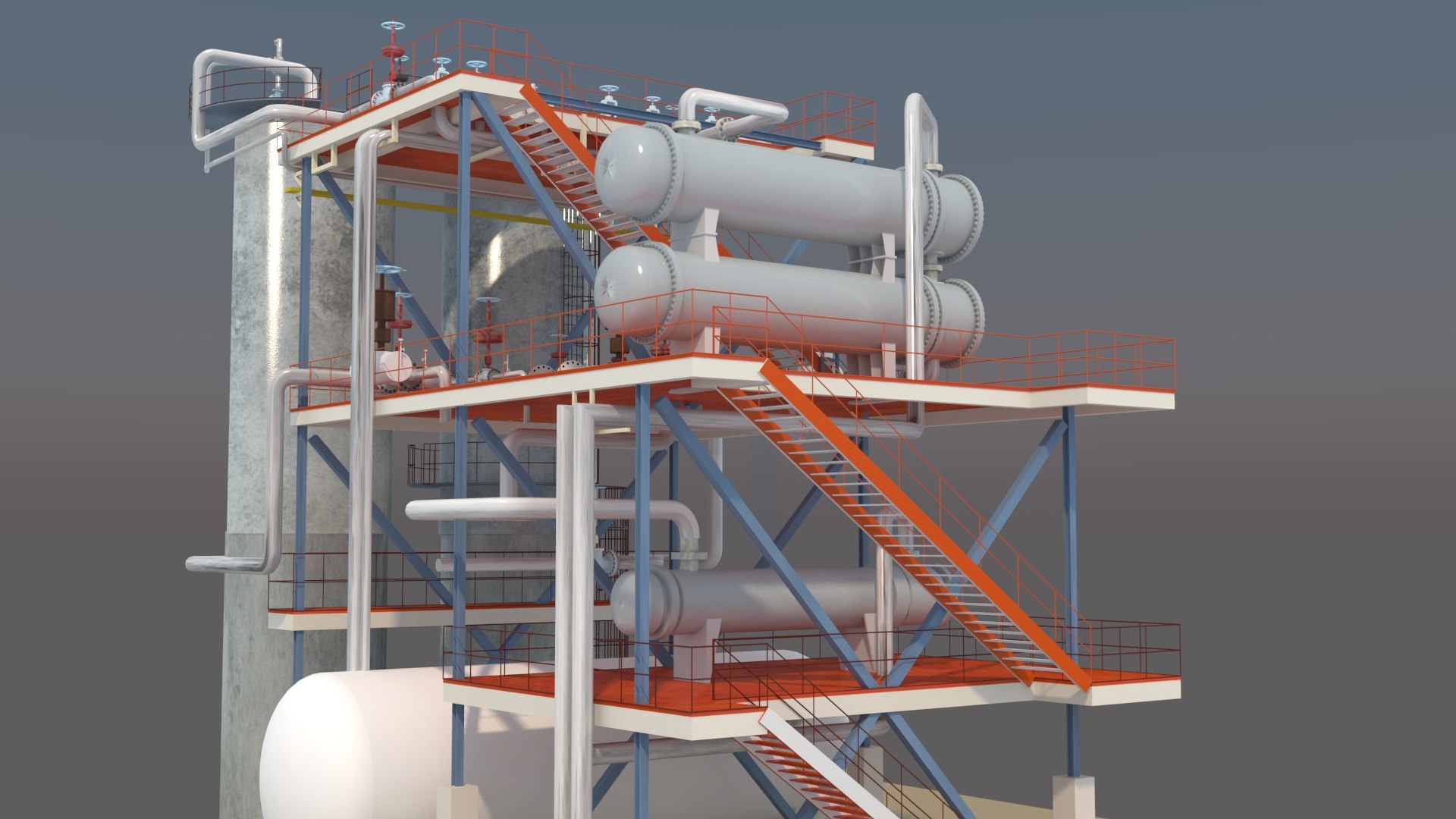 3D NGL Gas Sweetening  Dehydration Unit - Molecular Sieve Adsorber System https://p.turbosquid.com/ts-thumb/Cg/zS7Fxl/4u/10/jpg/1781620823/1920x1080/fit_q87/c7e2404c2ae8522931de0dc0e08828952e85215e/10.jpg