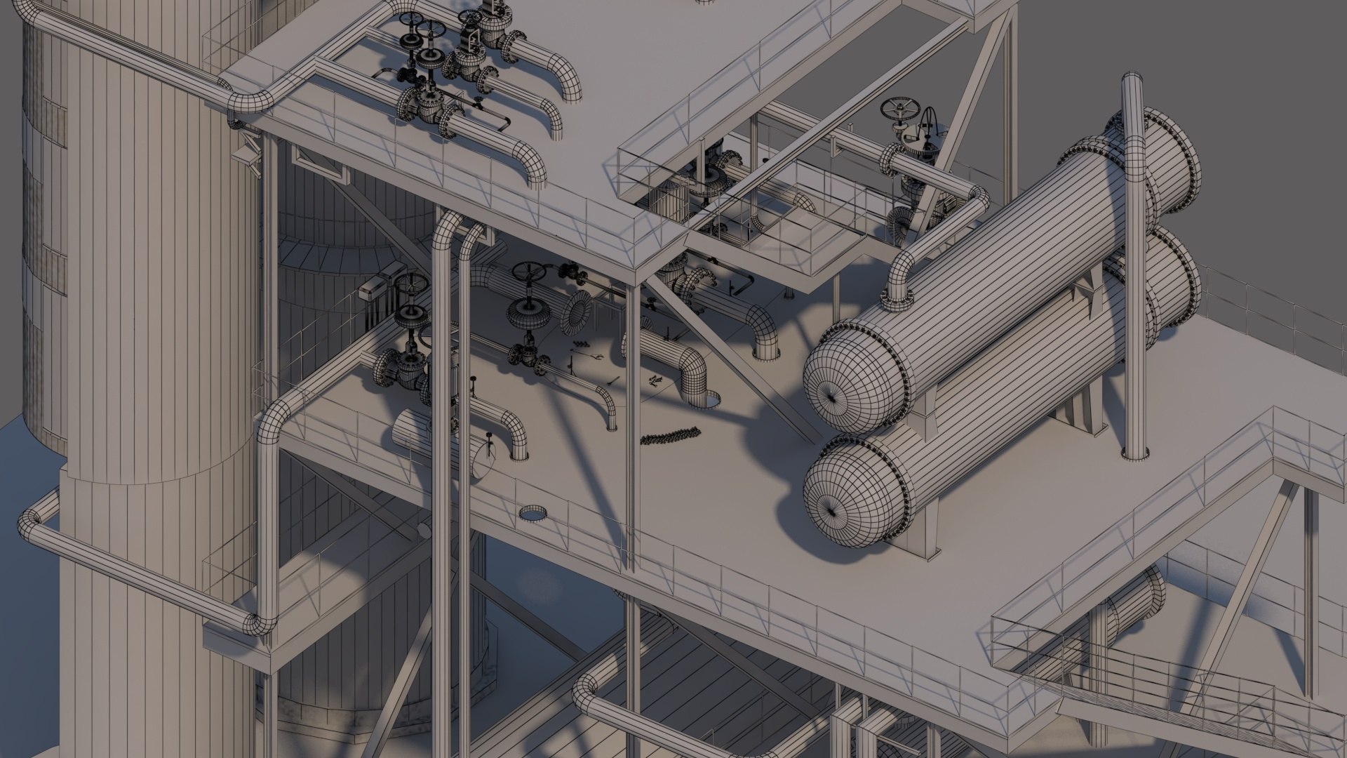 3D NGL Gas Sweetening  Dehydration Unit - Molecular Sieve Adsorber System https://p.turbosquid.com/ts-thumb/Cg/zS7Fxl/ON/w4/jpg/1781620829/1920x1080/fit_q87/a77ad4c302e1a69052344395b23967ca3265855a/w4.jpg