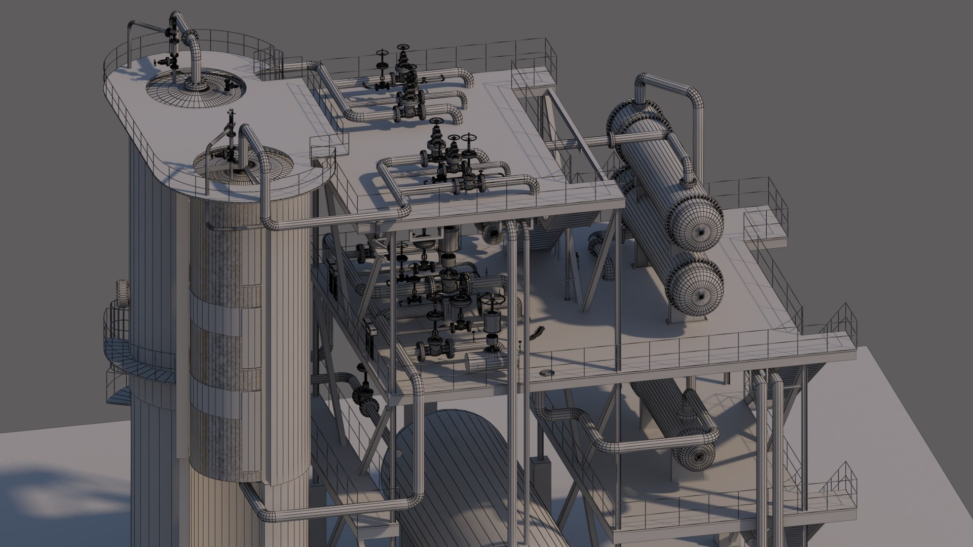 3D NGL Gas Sweetening  Dehydration Unit - Molecular Sieve Adsorber System https://p.turbosquid.com/ts-thumb/Cg/zS7Fxl/W1/w3/jpg/1781620826/1920x1080/fit_q87/9ee2766551208f67c131b49d7a96c1809b4be117/w3.jpg