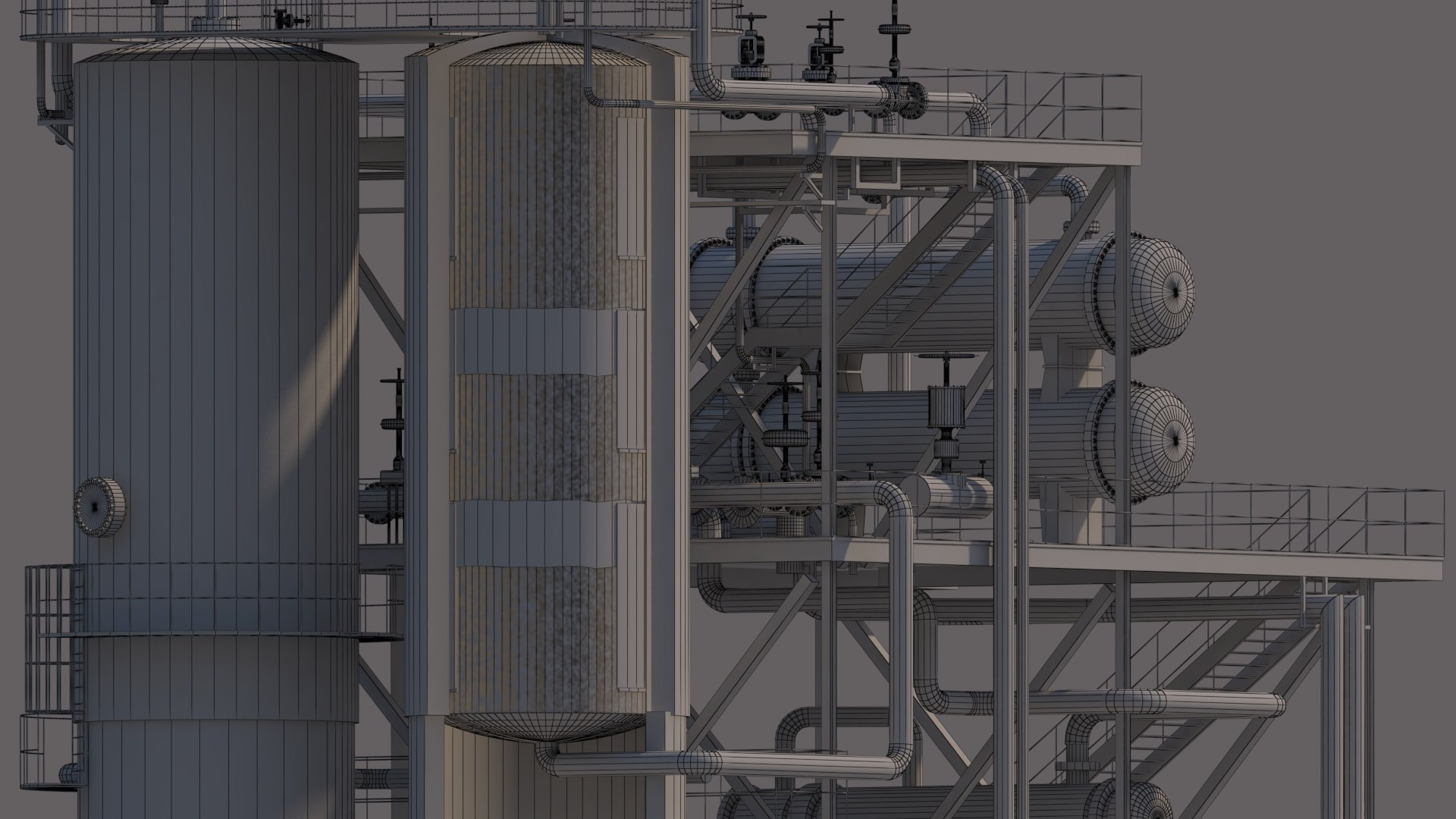 3D NGL Gas Sweetening  Dehydration Unit - Molecular Sieve Adsorber System https://p.turbosquid.com/ts-thumb/Cg/zS7Fxl/dX/w2/jpg/1781620826/1920x1080/fit_q87/3def0fe3a4c58a559a49e25a3c0115b8c6084c21/w2.jpg