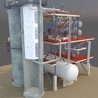 NGL Gas Sweetening  Dehydration Unit - Molecular Sieve Adsorber System