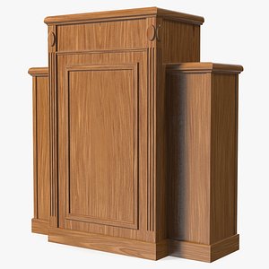 Church Pulpit Podium Dark Oak