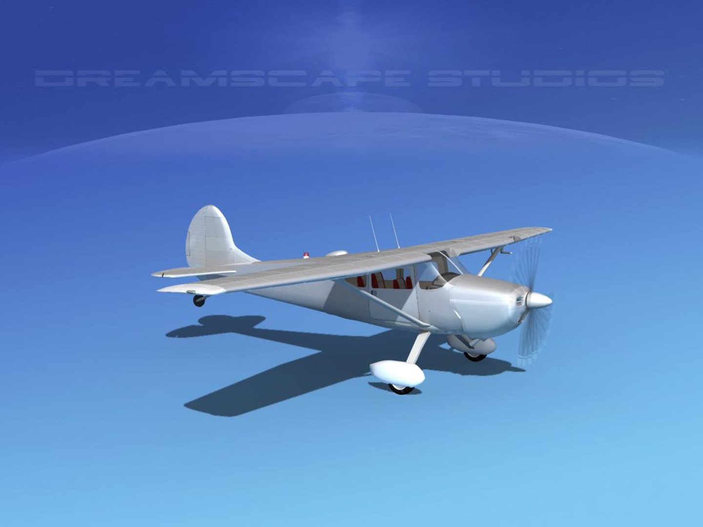 Propeller Cessna Airplane 170 3D Model - TurboSquid 1160827