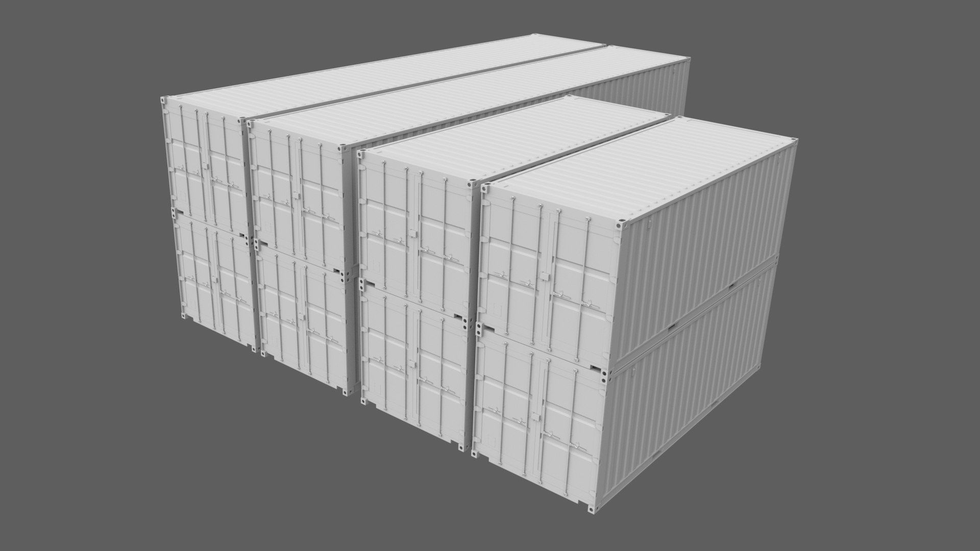 3D Container 20ft And 40ft - TurboSquid 1957257