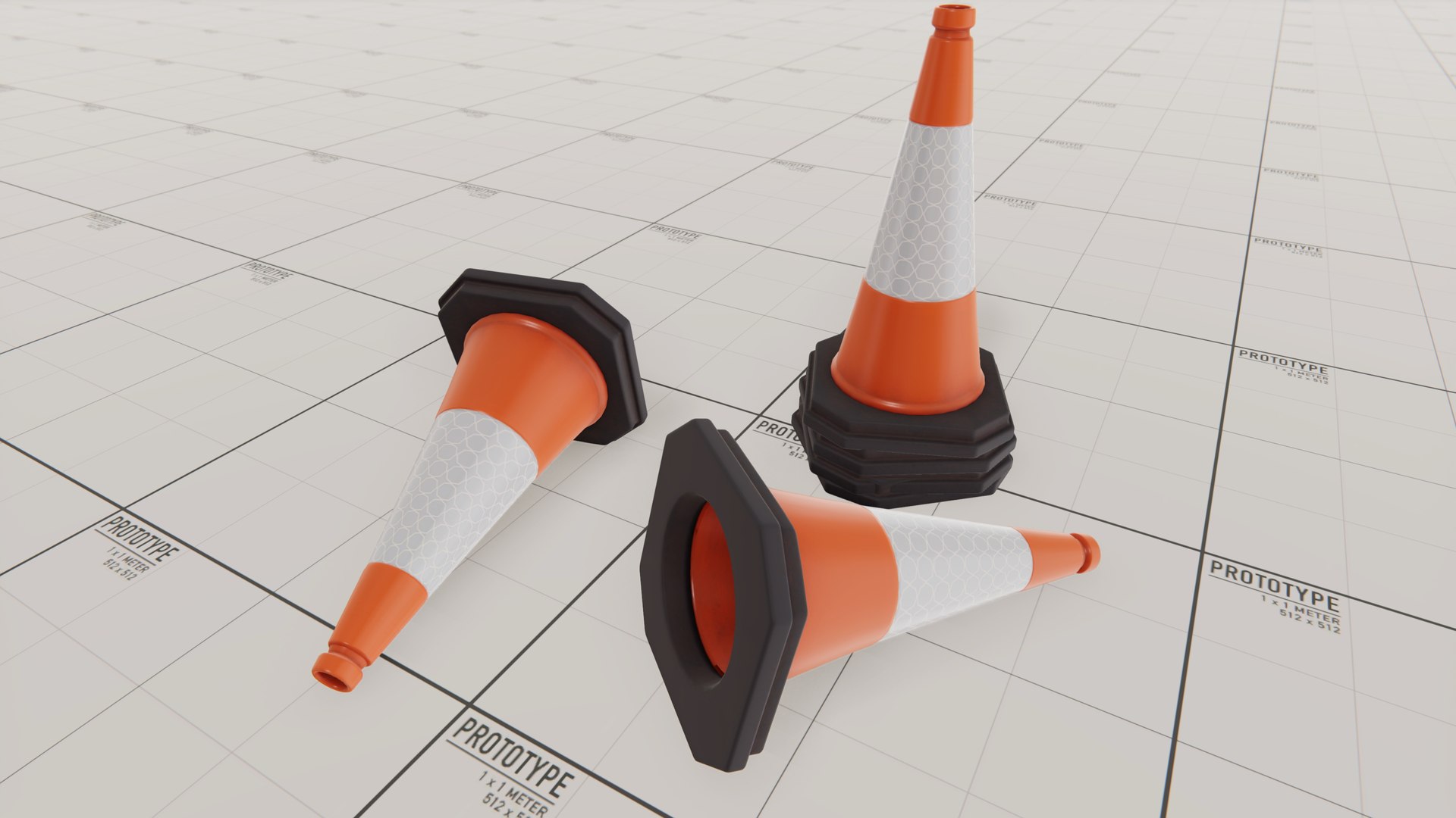 Traffic Cone 3D model - TurboSquid 2173426