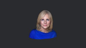 Jill Biden- Realistic bust head ready 3d Model
