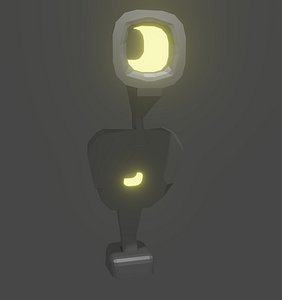Bust robot table lamp