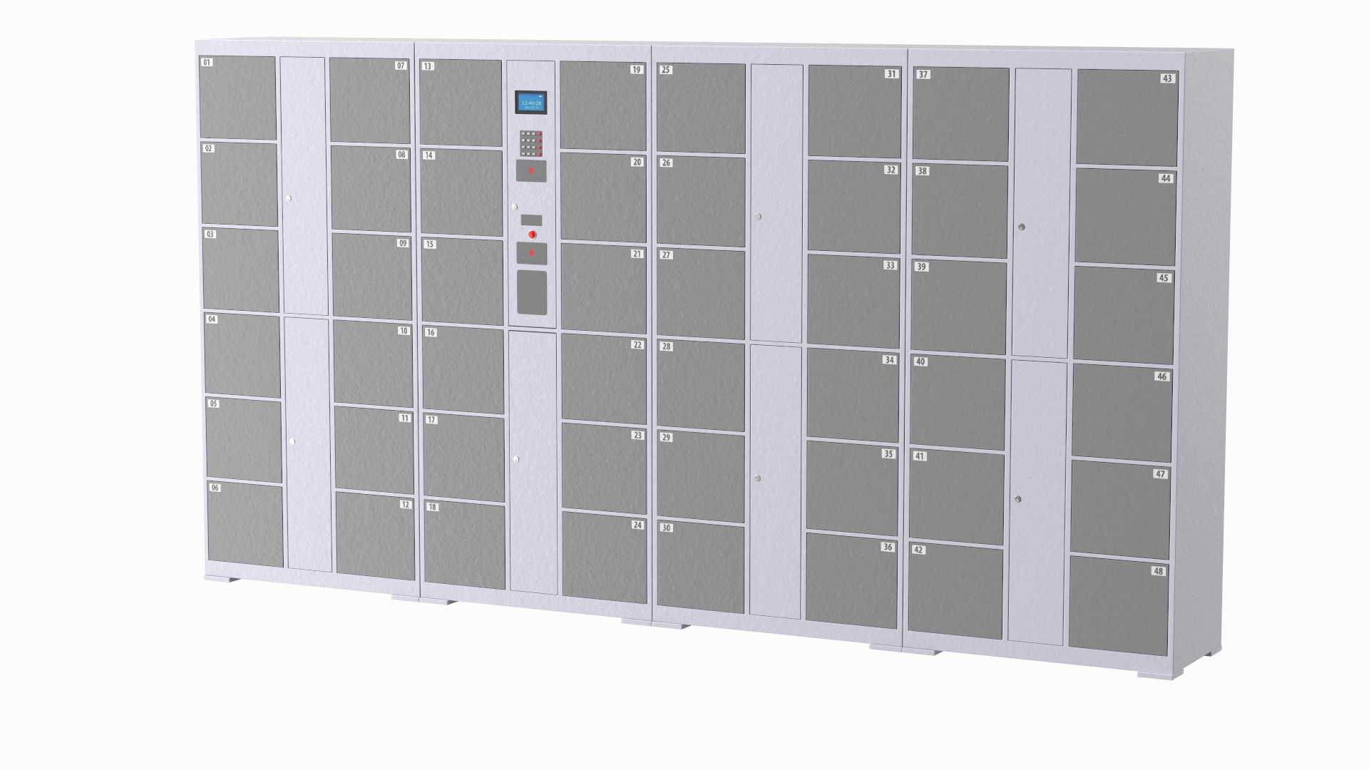 Automatic Parcel Storage System Grey 3D Model - TurboSquid 2139447