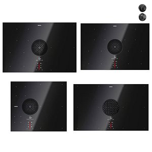 Cooktops extractor set Pure with hoods by Bora