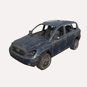 car abandoned model