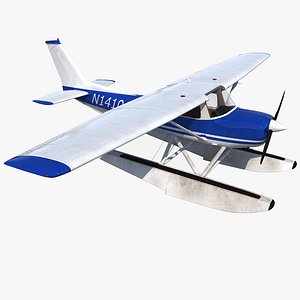 Cessna 150 Seaplane 3D Model