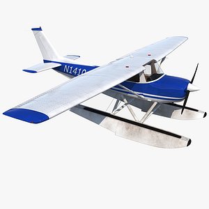 Cessna 150 Seaplane 3D Model