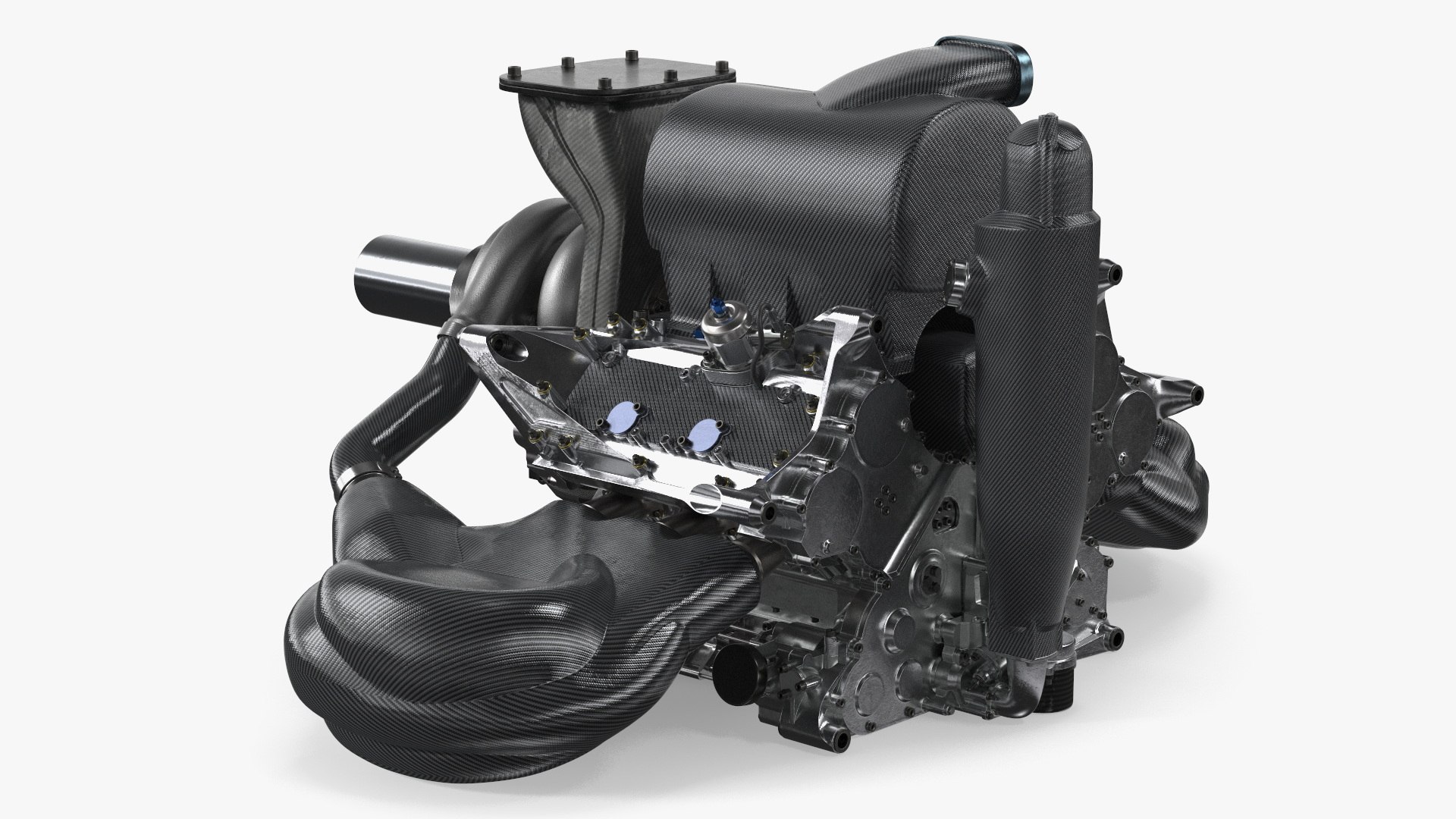 V6 Turbo Hybrid Race Engine 3D model preview