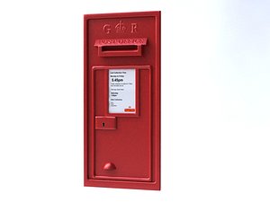 3d model royal mail wall mounted