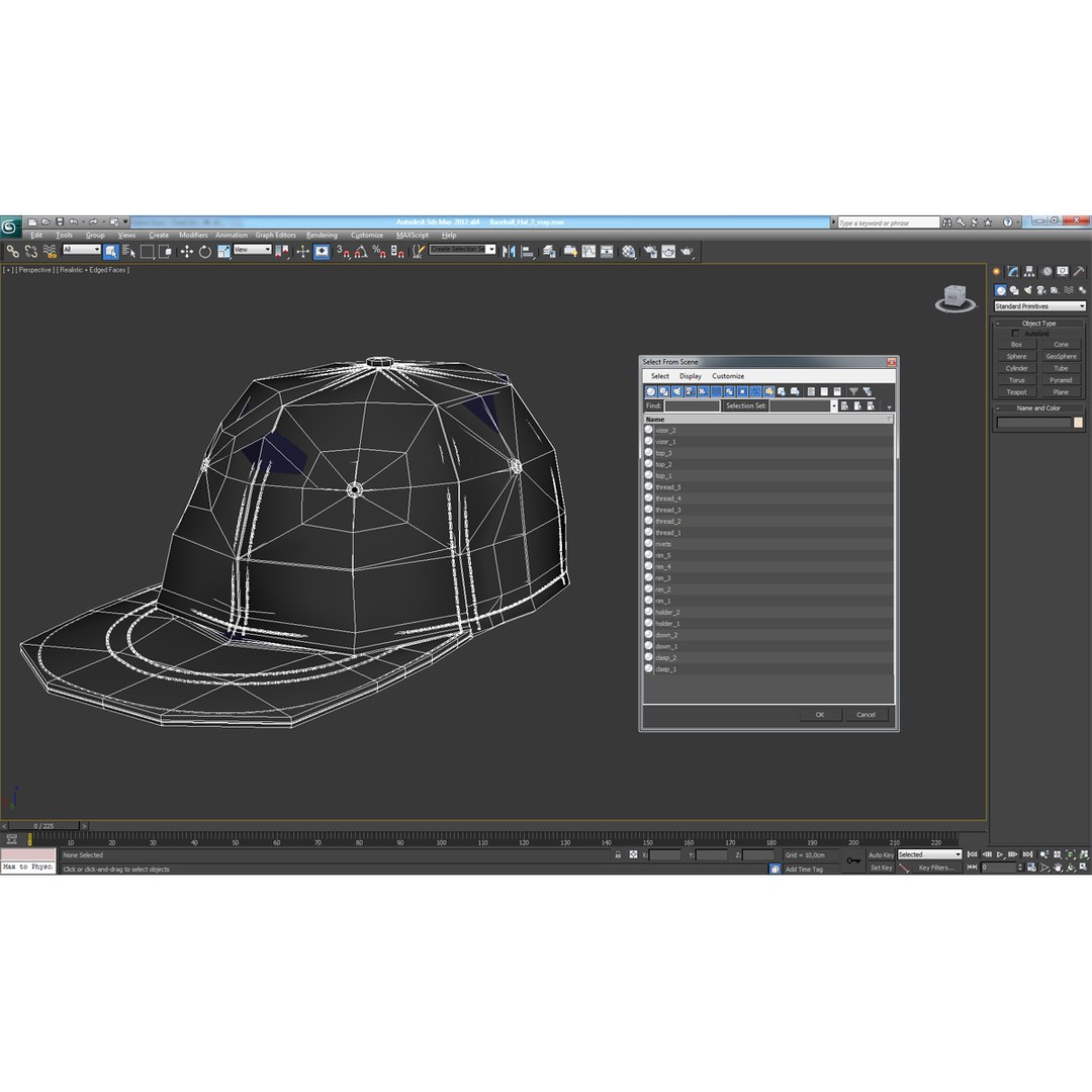 3ds max baseball hat 2 https://p.turbosquid.com/ts-thumb/Ch/dwfi5W/uZX7QGub/3dmodelofbaseballhat20/jpg/1443536649/1920x1080/fit_q87/9073843639c376b660509a280bd6350880947e91/3dmodelofbaseballhat20.jpg