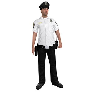 rigged police officer 3 max