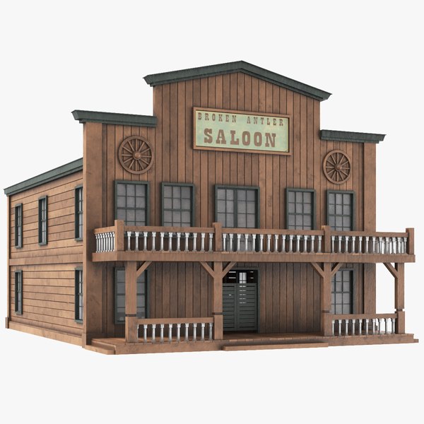 Western house saloon model - TurboSquid 1382480