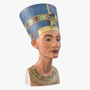 3D Iconic Bust of Nefertiti Museum Replica