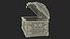 3D Treasure Chest Open Empty model