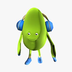3D egg dance animations model