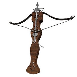 3d model medieval crossbow 2