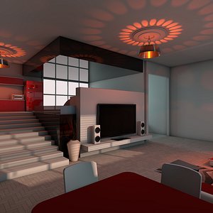 cinema4d stylish apartment