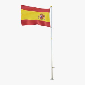 Pole Flag Spain model