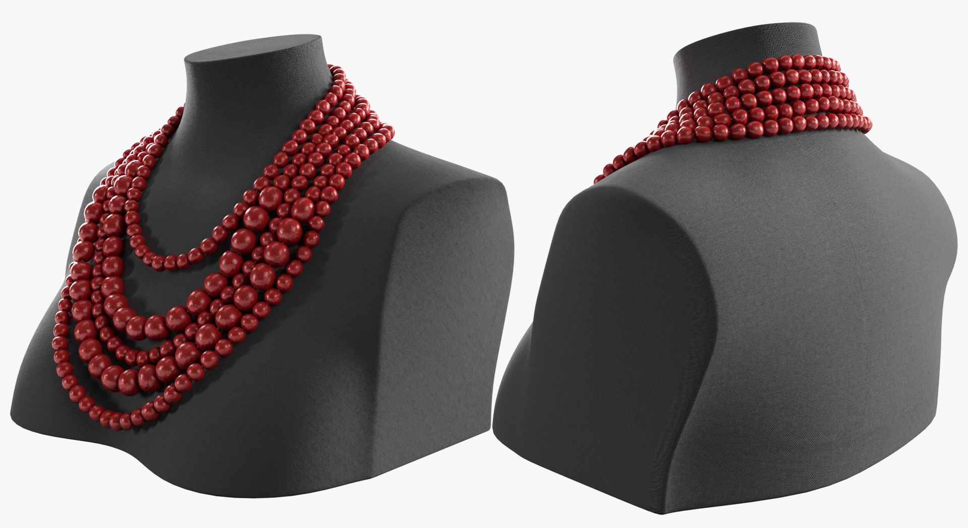Beads Neck Decoration 3D Model - TurboSquid 1892356