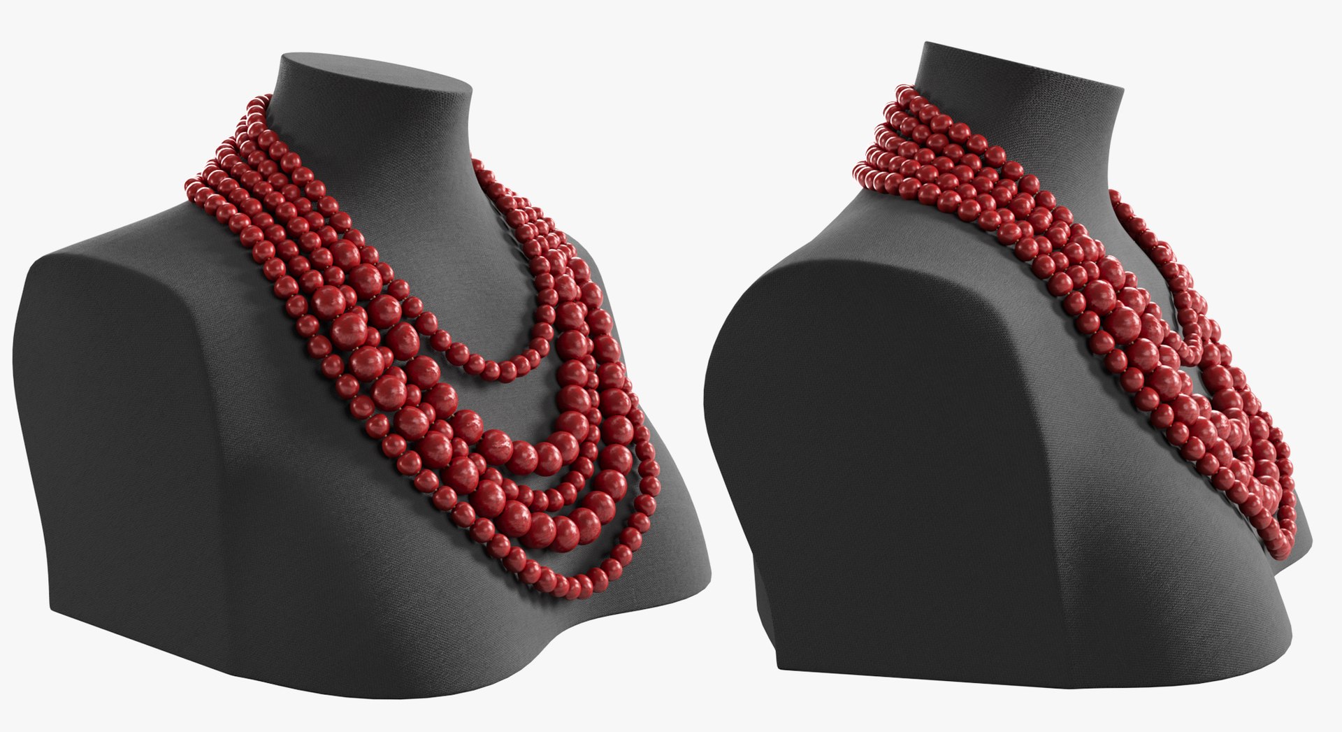 Beads Neck Decoration 3D Model - TurboSquid 1892356