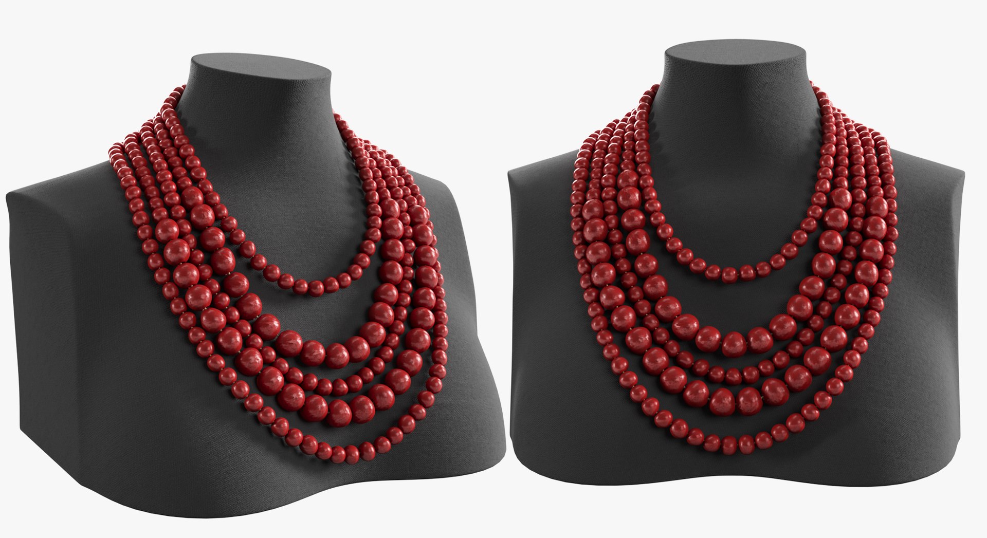 Beads Neck Decoration 3D Model - TurboSquid 1892356