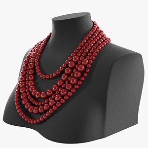 Beads neck decoration 3D model