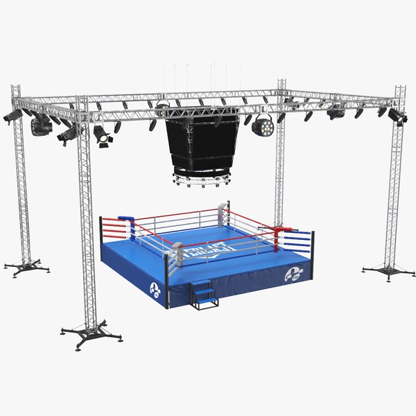 real boxing ring 3D model
