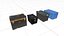 Storage Crate Boxes 3D
