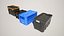Storage Crate Boxes 3D