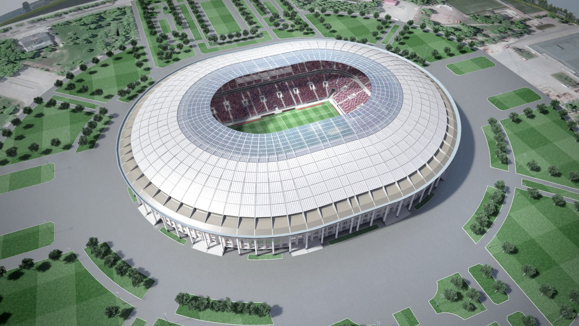 Строительство футбольного стадиона