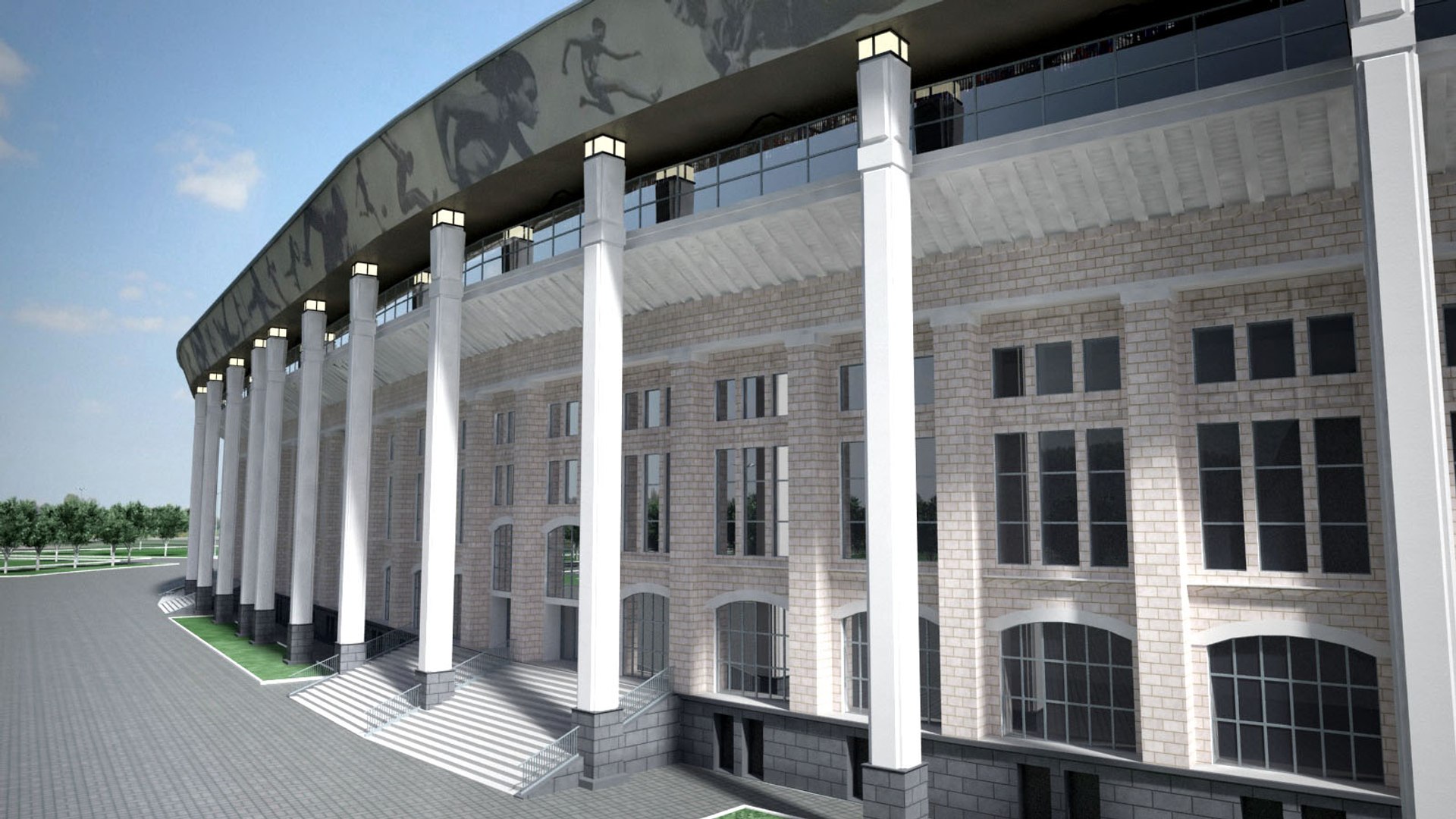 Лужники 3d модель