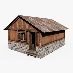 Wooden Hut 3D model
