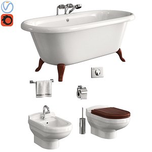 toilet villeroy boch hommage 3D
