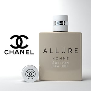 perfume chanel allure 3d model