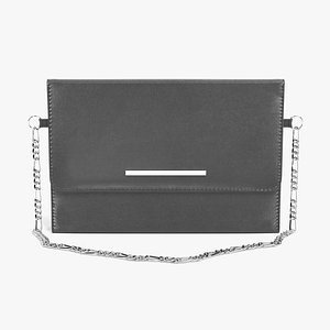 3D leather handbag model