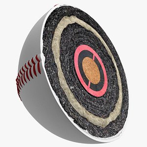 Baseball Ball Half model