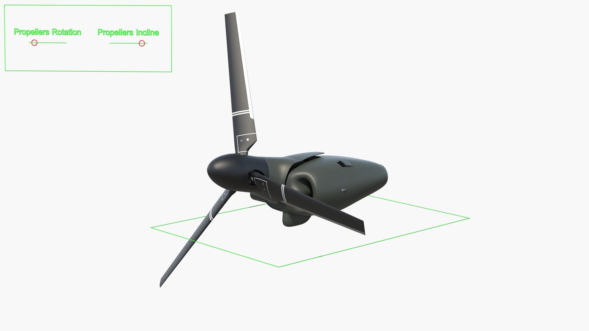 3D Tiltrotor Engine Rigged - TurboSquid 1495173