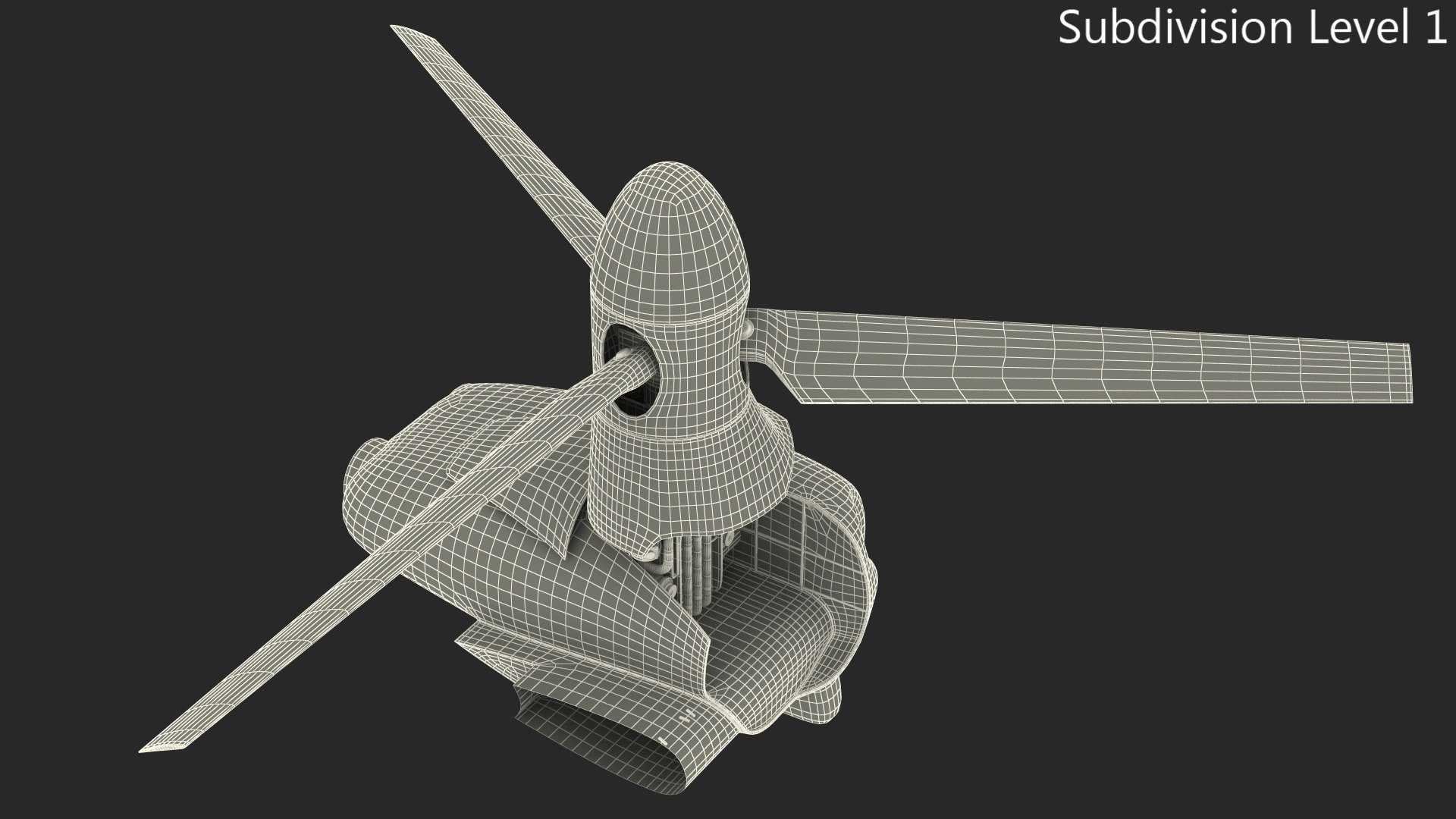 3D Tiltrotor Engine Rigged - TurboSquid 1495173