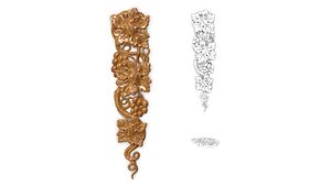 vine decor grape 3D