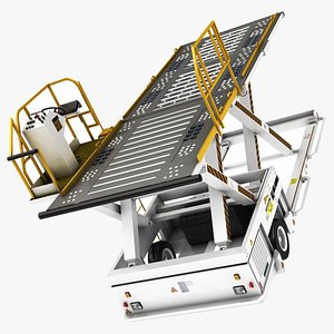 airport baggage loader device 3D