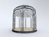 Steel Garden Gazebo With Greenery